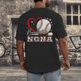 Baseball Nona Family Matching Cute Baseball Lover Men's Back Print T-Shirt