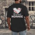 Baseball Nonnie Baseball Heart Men's Back Print T-Shirt Baseball Nonnie Baseball Heart Men's Back Print T-Shirt