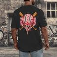 Baseball Pink Camo Ice Cream Youth Boys Girls Men's Back Print T-Shirt Baseball Pink Camo Ice Cream Youth Boys Girls Men's Back Print T-Shirt
