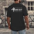 Baseball Pitcher Game Day Team Sport Player Coach Family Fan Men's Back Print T-Shirt