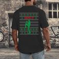 Baseball Player Christmas Pajama Send It Xmas PJs Boys Men's Back Print T-Shirt Baseball Player Christmas Pajama Send It Xmas PJs Boys Men's Back Print T-Shirt