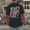 Baseball Player Collage Women Kids Coach Youth Girl Men's Back Print T-Shirt