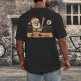 Baseball Santa 67 Christmas Xmas Boys Retro Men's Back Print T-Shirt