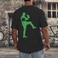 Baseball Shamrock St Patrick's Day Saint Paddy's Men's Back Print T-Shirt