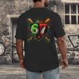 Baseball Six Seven 67 Meme Ice Cream Drip Xmas Women Men Men's Back Print T-Shirt