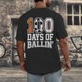 Baseball Soccer Basketball 100 Days Of School Men's Back Print T-Shirt
