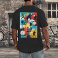 Baseball Strikeout Fastball Strikes Hitter Inning Curveball Men's Back Print T-Shirt Baseball Strikeout Fastball Strikes Hitter Inning Curveball Men's Back Print T-Shirt