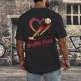 Baseball Valentine Love Is Our Home Run Apparel Men's Back Print T-Shirt Baseball Valentine Love Is Our Home Run Apparel Men's Back Print T-Shirt