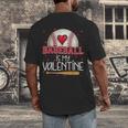Baseball Is My Valentine Valentines Day Men Boys Kids Teen Men's Back Print T-Shirt Baseball Is My Valentine Valentines Day Men Boys Kids Teen Men's Back Print T-Shirt
