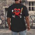 Baseball Valentines Day Heart Boys Sports Love Men's Back Print T-Shirt Baseball Valentines Day Heart Boys Sports Love Men's Back Print T-Shirt
