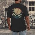 Baseball Waves Ocean Sports Baseball Fans Men's Back Print T-Shirt Baseball Waves Ocean Sports Baseball Fans Men's Back Print T-Shirt