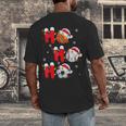 Basketball Baseball Soccer Christmas Ho Ho Ho Santa Xmas Men's Back Print T-Shirt Basketball Baseball Soccer Christmas Ho Ho Ho Santa Xmas Men's Back Print T-Shirt