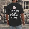 Bear Baseball Shirt For Players Fans And Moms Men's Back Print T-Shirt Bear Baseball Shirt For Players Fans And Moms Men's Back Print T-Shirt