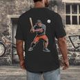 Bigfoot Playing Baseball Boys Kids Men Baseball Player Men's Back Print T-Shirt Bigfoot Playing Baseball Boys Kids Men Baseball Player Men's Back Print T-Shirt