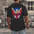 Boricua Puerto Rico Baseball Coqui Frog Pava Hat Fan Men's Back Print T-Shirt Boricua Puerto Rico Baseball Coqui Frog Pava Hat Fan Men's Back Print T-Shirt