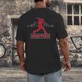 Boston Lovers Skyline Retro Baseball Heartbeat Men Women Men's Back Print T-Shirt Boston Lovers Skyline Retro Baseball Heartbeat Men Women Men's Back Print T-Shirt