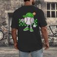 Boys St Patricks Day Baseball Player Pitcher Coach Kids Men's Back Print T-Shirt Boys St Patricks Day Baseball Player Pitcher Coach Kids Men's Back Print T-Shirt