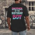 Brother Of The Birthday Boy Ice Cream Baseball Family Party Men's Back Print T-Shirt Brother Of The Birthday Boy Ice Cream Baseball Family Party Men's Back Print T-Shirt