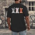 Bunny Football Baseball Sport Easter Day Men's Back Print T-Shirt Bunny Football Baseball Sport Easter Day Men's Back Print T-Shirt