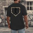 Camo Home Plate Camouflage Baseball Batter Youth Boys Men's Back Print T-Shirt Camo Home Plate Camouflage Baseball Batter Youth Boys Men's Back Print T-Shirt