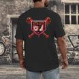 Chocolate 67 Drip Baseball Valentine Love Sports Men's Back Print T-Shirt Chocolate 67 Drip Baseball Valentine Love Sports Men's Back Print T-Shirt