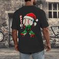 Christmas Baseball Drip For Boys Ice Cream Drip Baseball Men's Back Print T-Shirt