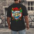 Christmas Baseball Ice Cream Drip Santa Baseball Player Kids Men's Back Print T-Shirt Christmas Baseball Ice Cream Drip Santa Baseball Player Kids Men's Back Print T-Shirt