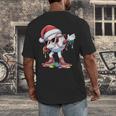 Christmas Baseball Ice Cream Dripping Santa Baseball Drip Men's Back Print T-Shirt Christmas Baseball Ice Cream Dripping Santa Baseball Drip Men's Back Print T-Shirt