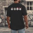Christmas Baseball Player X-Mas Balls Men's Back Print T-Shirt Christmas Baseball Player X-Mas Balls Men's Back Print T-Shirt