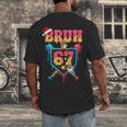 Christmas Gingerbread Bruh 67 Baseball Ice Cream Drip Kids Men's Back Print T-Shirt