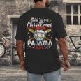 This Is My Christmas Pajama Shirt Baseball Xmas PJs Boys Men Men's Back Print T-Shirt
