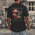 Christmas Santa Baseball Ugly Sweater Men's Back Print T-Shirt Christmas Santa Baseball Ugly Sweater Men's Back Print T-Shirt