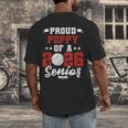 Class Of 2026 Senior Year Baseball Poppy 2026 Graduate Men's Back Print T-Shirt