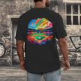 Colorful Baseball Field Home Run Baseball Player Fans Men's Back Print T-Shirt