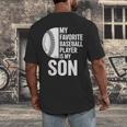 Cute Favorite Baseball Player Is My Son Women Men Men's Back Print T-Shirt Cute Favorite Baseball Player Is My Son Women Men Men's Back Print T-Shirt