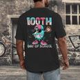 Dabbing Drippy 100th Days Of School Baseball Ice Cream Drip Men's Back Print T-Shirt Dabbing Drippy 100th Days Of School Baseball Ice Cream Drip Men's Back Print T-Shirt