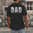 Dad Baseball The Man The Myth The Legend Daddy Father's Day Men's Back Print T-Shirt