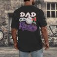 Dad Rookie Of Year 1st Birthday Baseball Theme Matching Men's Back Print T-Shirt