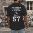 How Many Days A Week 6 7 67 Meme Baseball Humor Men's Back Print T-Shirt How Many Days A Week 6 7 67 Meme Baseball Humor Men's Back Print T-Shirt