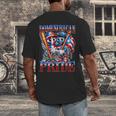 Dominican Puerto Rican Pride Baseball Flag Unity Men's Back Print T-Shirt Dominican Puerto Rican Pride Baseball Flag Unity Men's Back Print T-Shirt