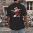 Dominican Santa Christmas Beisbol Baseball Dominicano Men's Back Print T-Shirt Dominican Santa Christmas Beisbol Baseball Dominicano Men's Back Print T-Shirt