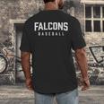 Falcons Baseball Inspired Men's Back Print T-Shirt Falcons Baseball Inspired Men's Back Print T-Shirt
