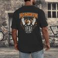 Football Referee Touchdown Baseball Homerun Goose Men's Back Print T-Shirt