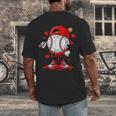 Game Day Baseball Drip Valentine Hearts Sport Lover Men's Back Print T-Shirt Game Day Baseball Drip Valentine Hearts Sport Lover Men's Back Print T-Shirt