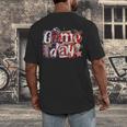 Game Day Baseball Leopard Coquette Bow Mama Mom Sister Men's Back Print T-Shirt Game Day Baseball Leopard Coquette Bow Mama Mom Sister Men's Back Print T-Shirt