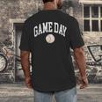 Game Day Baseball Player And Fan Graphic Men's Back Print T-Shirt Game Day Baseball Player And Fan Graphic Men's Back Print T-Shirt