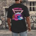 Game Kindergarten Baseball Ice Cream Drip On Back To School Men's Back Print T-Shirt Game Kindergarten Baseball Ice Cream Drip On Back To School Men's Back Print T-Shirt