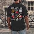 God Says I Am Baseball Player Catcher Pitcher Boys Men Men's Back Print T-Shirt God Says I Am Baseball Player Catcher Pitcher Boys Men Men's Back Print T-Shirt
