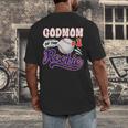 GodMom Rookie Of Year 1st Birthday Baseball Theme Matching Men's Back Print T-Shirt GodMom Rookie Of Year 1st Birthday Baseball Theme Matching Men's Back Print T-Shirt