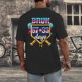 Happy 6733 Days Of School Baseball Drip 100th Day Of School Men's Back Print T-Shirt
